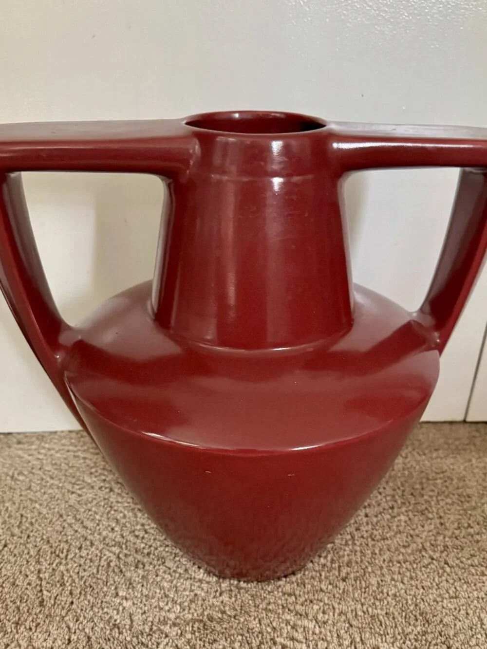 Haeger Pottery Frank Lloyd Wright Collection Red Vase